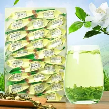 Китайский зеленый чай, листовой сушеный жасминовый чай, подарочная упаковка, 125 г, 2023 г.