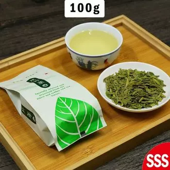 Китайский зеленый чай Xihu Dragon Well Long Jing Longjing 2023 года, чай Lung Ching, 100 г 50g / 1.76oz