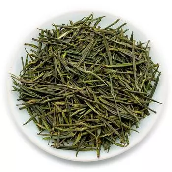 Китайский зеленый чай Zhuyeqing Bamboo Leaf Зеленый крупнолистовой Yuqian 2-й сорт 100g