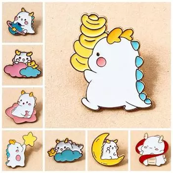 Китайский знак зодиака Брошь Дракон Брошь Год Дракона Брошь Год Дракона Новогодний подарок Дракон Булавка Любители