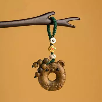 Китайский зодиакальный тигр счастливый тигр брелок милый тигр деревянная сумка кулон автомобильный брелок для детей Tiger
