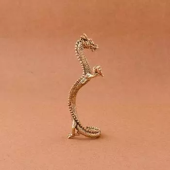 Китайский Зверь Статуя Дракона Бронзовая Статуэтка Украшения Античная Медь Мифическое Животное Миниатюрное Украшение Дома Коллекция Ремесел