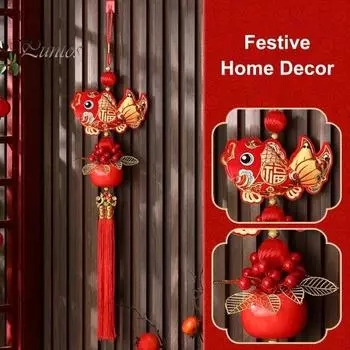 Китайское новогоднее украшение 2025 года Змеи традиционное подвесное украшение в виде кисточки для домашнего магазина празднование весеннего фестиваля A
