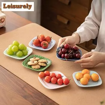 Китайское облако квадратное блюдо Мини Дим Сам Сухофрукты Соевый соус Блюдце Корзина сухофруктов Конфеты Торт Подставка Чай Гостиная Стол