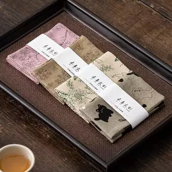 Китайское впитывающее чайное полотенце Zen Tea Table Trap Keeping Pot Towel Tea Set Водонепроницаемый коврик 20.5x22.5cm 1PCS