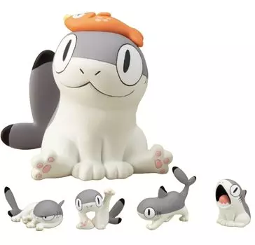 Kitan Club Shark Neko Figure Mascot x All 5 Types Set Full Comp Gacha Gacha Capsule Toy