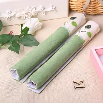 Кухонная техника 1 пара ручек для дверцы духовки, защитные перчатки для защиты от скольжения, чехол для ручки двери холодильника из хлопка