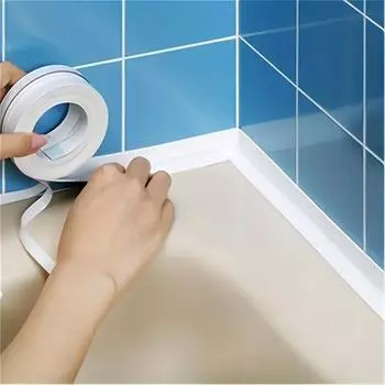 Kitchen Bathroom Waterproof Wall Stickers Sealing Tape PVC Seal Sink Edge Tape Kitchen Bathroom Accessories 3M серый
