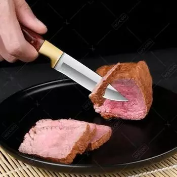 Kitchen Boning Knife Meat Cleaver Butcher Stainless Steel Kitchen Hand Carving Knives Meat Steak Knife with Knife Cover