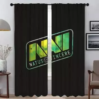 Kitchen Curtains 2 Pieces Navi Natus Blinds Halloween Decoration Tulle for Bedroom Partition Curtains Child Room Shades Curtain W50xH70cmx2pcs-CL