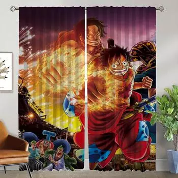 Kitchen Curtains for Bedroom One-Pieces Living Room Curtain Halloween Decoration Partition Shades Home Interior Curtains Elegant W50xH70cmx2pcs-CL