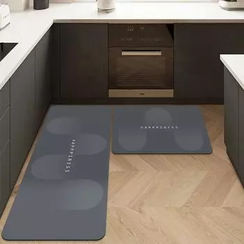 Kitchen Drain Pad Super Absorbent Floor Mat Dish Drying Mat Bathroom Anti Slip Rug Balcony Entrance Door Carpet Table Decor S 40x60cm