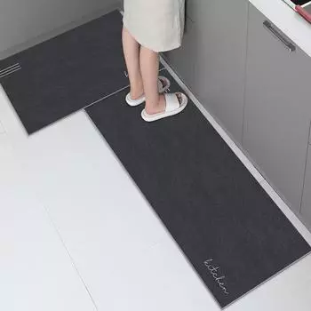 Kitchen drying mat Non-slip Carpet for Living Room Solid Color Kitchen Floor Mat Entrance Doormat Home Decoration Mats 40X60cm