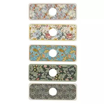 Kitchen Faucet Mat Non Slip 14cmx38cm Absorbent Mat behind Faucet Drip Mat Faucet Draining Pad for Kitchen Home Restaurant