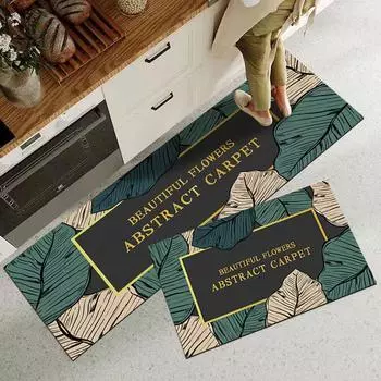 Кухонный напольный коврик для прихожей, балкона, бытовые ковры, нескользящие коврики для ванной комнаты, прихожей, гостиной, спальни, длинные полосатые коврики 40cmx60cm 1pc