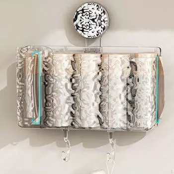 Kitchen Garbage Bag Dispenser Suction Cup Shower Shelf Bathroom Organizer Trash чистый