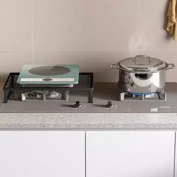 Kitchen Gas Stove Cover Induction Cooker Bracket Gas Stove Rack Support Household Pot Shelf Base Storage Rack S
