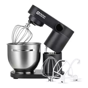 Kitchen in the Box Stand 5L Large 3 типа 6-скоростного настольного миксера с тремя функциями и низким уровнем шума, емкость, насадки, регулировки, миксер,