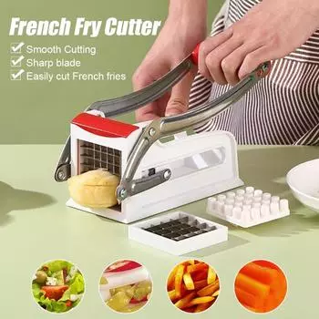 Kitchen Items Stainless Steel Potato Slicer, Home Kitchen Multi-Variety Vegetable Kitchen Gadgets and Accessories белый