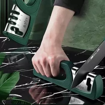 Kitchen Knife Sharpener Multifunctional Whetstone Fine Grinding Fast Sharpening Scissors Cutting Tools Sharp Sharpening Knives 21X7CM