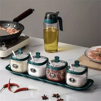 Kitchen Light Luxury соль глутамат натрия приправа коробка солонка набор приправ бутылка банка