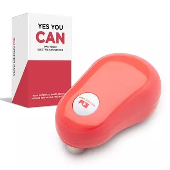 Kitchen Mama Electric Can открываться автоматический стопор эргономичный плавный пищевой питание от батареек открывалка одним нажатием кнопки, функция, дизайн, края, безопасно, красный