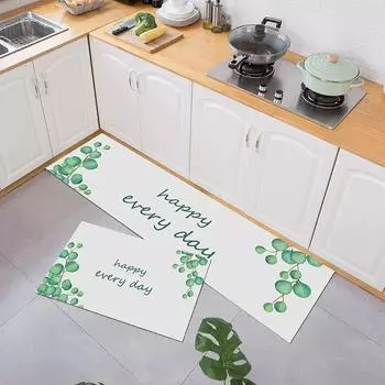 Kitchen Mats Absorbent Waterproof Drying Kitchen Rugs Oil Proof Entrance Door Mats Hallway Balcony Long Area Rugs 45CMx70CM