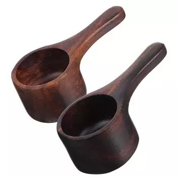 Kitchen Measuring Spoons Wooden Coffee Milk Powder Ground Scoop Beans 10.00X5.00X4.00CM
