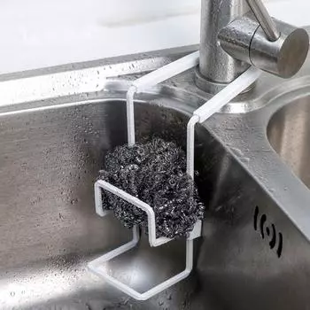 Kitchen Rag Drying Soap Stand Wall Sucker Sink Organizer Drain Rack Storage Shelf Sponge Holder чёрный