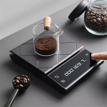 Kitchen Scale Electronic Digital Scale Drip Coffee Pot Scale Balance or Jewelry Barista Scale Household Food Scale 3KG-0.1g 3KG-0.1g