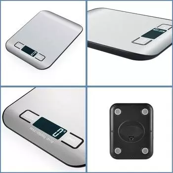 Kitchen Scale LCD Display Stainless Steel Electronic Scales Home Jewelry Food Snacks Weighing Baking Tools