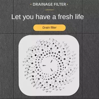 Kitchen sink anti-clogging bathroom drain hair filter silicone floor drain cover Bathtub Strainer Catchers Hair Sundries Catcher