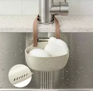 Kitchen Sink Holder Hanging Drain Basket Adjustable Drain Rack Soap Sponge Holder Faucet Holder Kitchen Accessories
