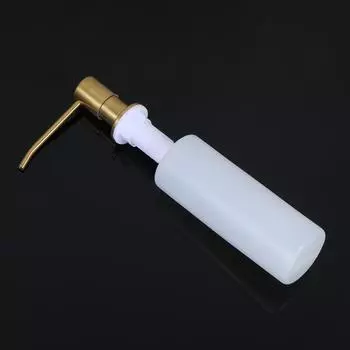 Kitchen Sink Soap Dispenser Detergent Liquid Hand Wash Dispenser Pump Bathroom Accessories Countertop Lotion Storage Bottle серебряный