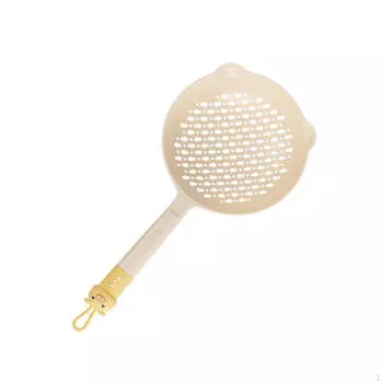 Kitchen Skimmer Spoon Cooking Strainer Ladle Long Handle Spaghetti Drain for светло-желтого