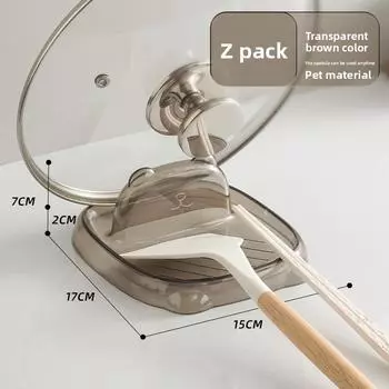 Kitchen Spatula Rack Countertop Lid Rack Cutting Board Cutting Board Lid Rack Artifact Cartoon Integrated Household coffee