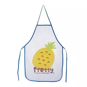 Kitchen Supply For Adult Semi Transparent Anti-oil Apron Apron Home Bib Kitchen Supply Waterproof Print Aprons pineapple