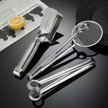 Kitchen Tongs Cooking Food Clips Grilling Gadgets Deep Frying Clamps for Pancake Meats