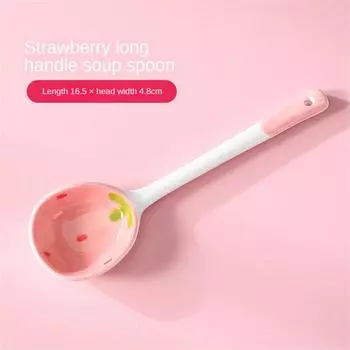 Kitchen Tools Dessert Snack Scoop Multipurpose Good-looking Ceramic Spoon For Children High-quality Cute Teaspoon 1/2/3PCS