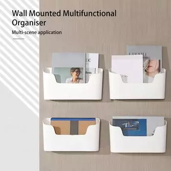 Kitchen Wall-mounted Adhesive Storage Rack Multifunctional Cabinet Door Storage Box Under Sink Drawer Shelf Bathroom Organizer