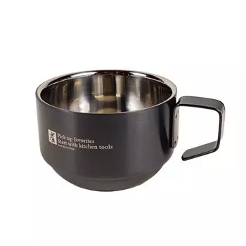 KitchenCamp Coffee Mug Stainless Steel Black Cup Mug Camping Outdoor чёрный