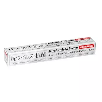 KitchenNista Kitchen Commercial Outer Blade Made in 30cm x Set of 30 Wrap, Wrap, Type, Antivirus, Antibacterial, Japan, Clear, Approx. 100m,