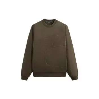 Kith Curved Seam Madison Crewneck Chelonian Unisex Tops Brown KHM031531-338 XS