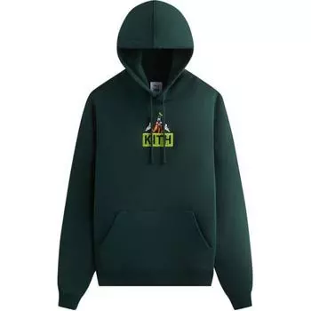 Kith Для Микки и друзей Cyber Monday Goofy Classic Logo Hoodie Stadium Мужские топы зеленые KHM031779-302 XS