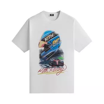 Kith F1 Vintage Tee White Unisex Tops KHM031985-101
