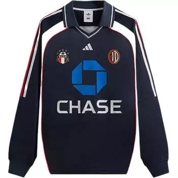 Kith For Adidas Football Chase Long-Sleeve Jersey Legend Ink Men Tops Blue JF3237 5XL