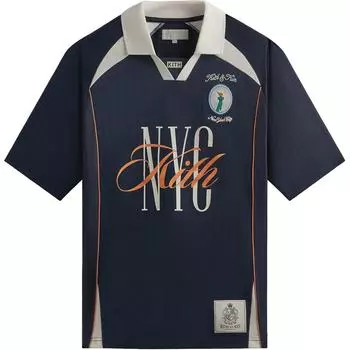 Kith Футболка New York Edison, ночные мужские, верхние части, синяя KHM032238-413 XL