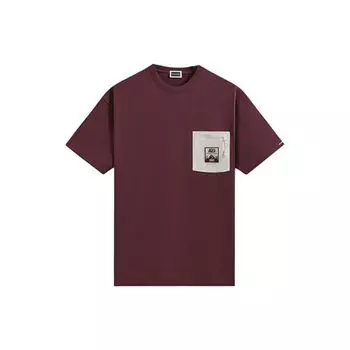 Kith Футболка с коротким рукавом и круглым вырезом X Columbia Vintage Print Cooling Brand Logo для мужчин, светло-красная KHM032000-601 XL
