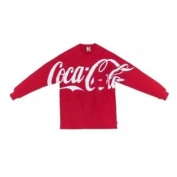 Kith Футболка унисекс с длинным рукавом Quin X Coca-Cola, красная KH3541-110 S