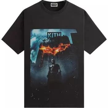 Kith Graphic Print Crew Neck Short Sleeve T-Shirt Men Tops Black KHM-032763 S